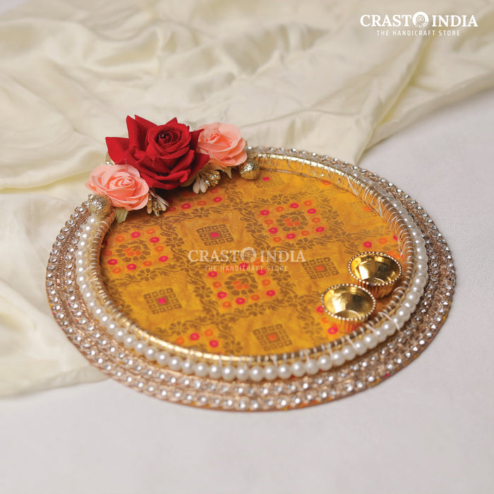 CRASTO INDIA HANDCRAFTED FESTIVE POOJA THALI #35
