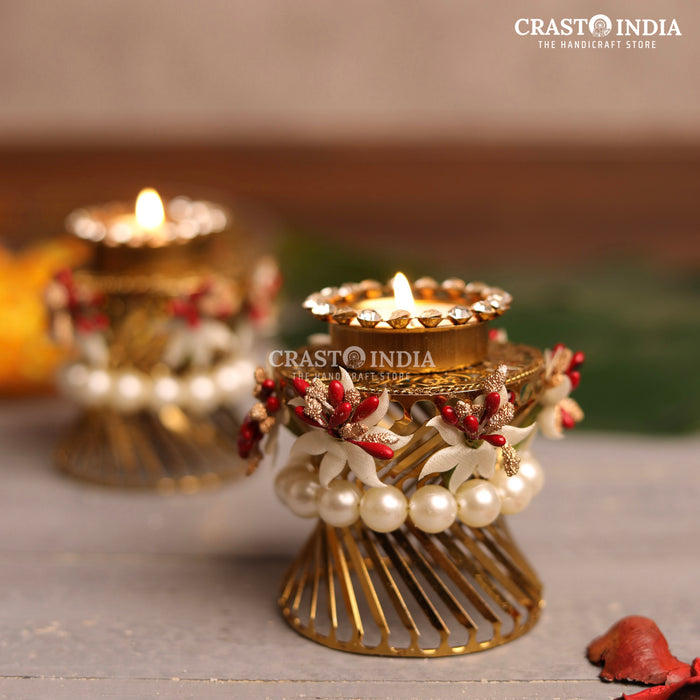 CRASTO INDIA HANDCRAFTED FESTIVE DIYA #53 (PAIR)