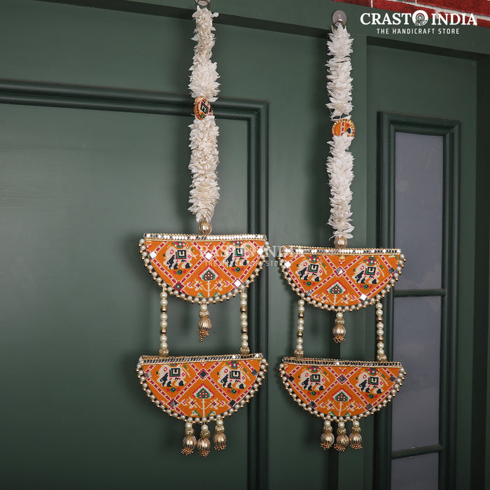 CRASTO INDIA HANDCRAFTED FESTIVE SIDE-HANGINGS #24 (PAIR) - REVERSIBLE