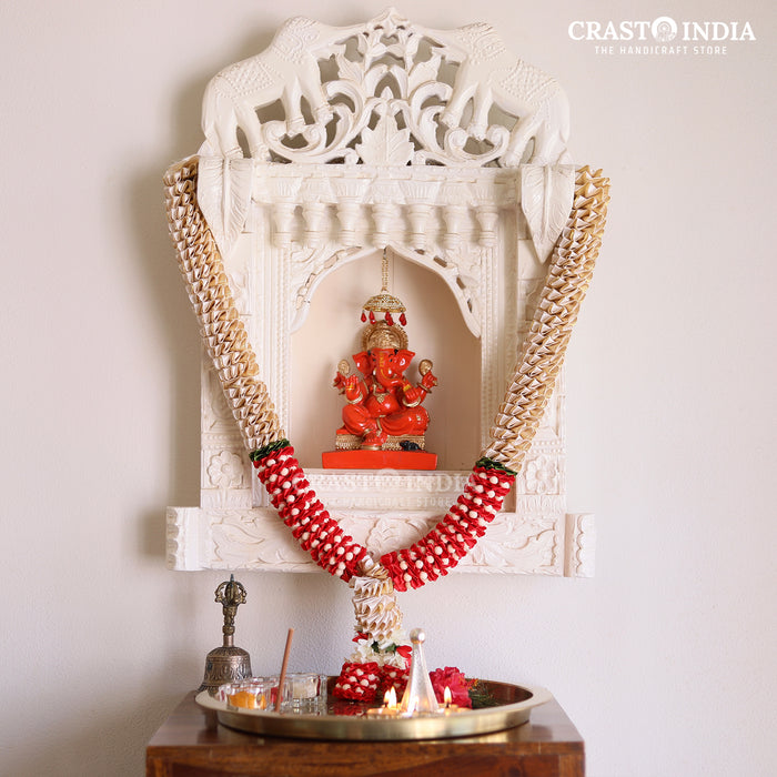 CRASTO INDIA HANDCRAFTED GOLDEN WHITE DUAL RIBBON WITH TAGAR