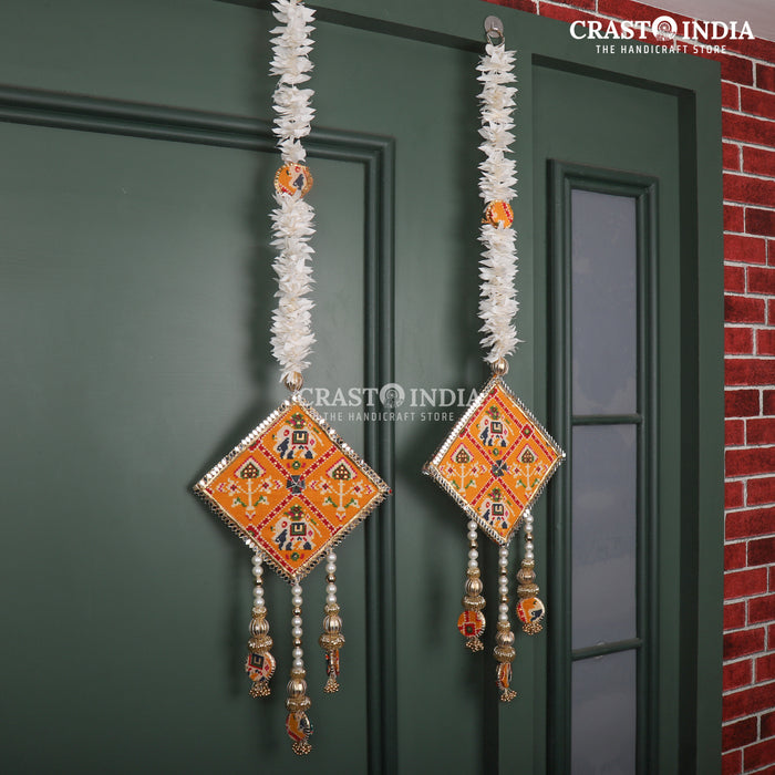 CRASTO INDIA HANDCRAFTED FESTIVE SIDE-HANGINGS #25 (PAIR) - REVERSIBLE