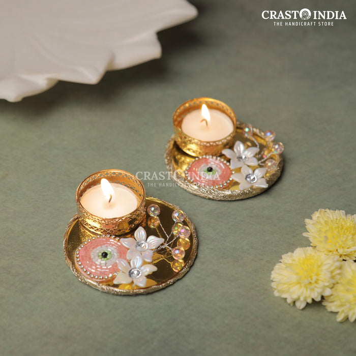 CRASTO INDIA HANDCRAFTED FESTIVE DIYA #103 (PAIR)