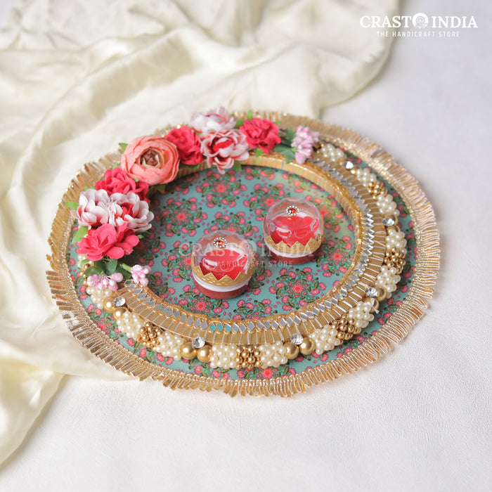 CRASTO INDIA HANDCRAFTED FESTIVE ENGAGEMENT RING PLATTER #10