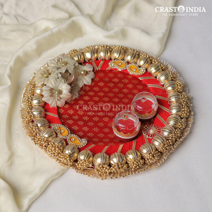 CRASTO INDIA HANDCRAFTED FESTIVE ENGAGEMENT RING PLATTER #8