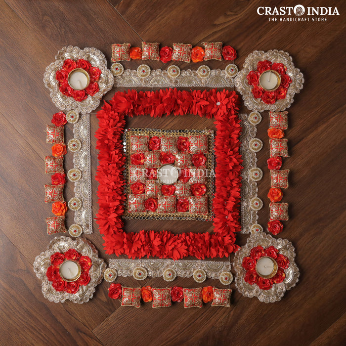 CRASTO INDIA HANDCRAFTED FESTIVE RANGOLI #89