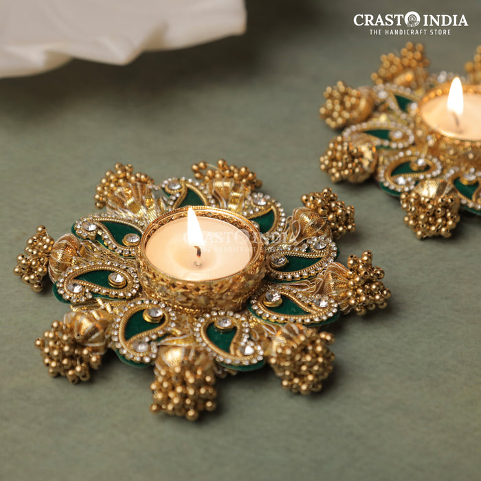 CRASTO INDIA HANDCRAFTED FESTIVE DIYA #89 (PAIR)
