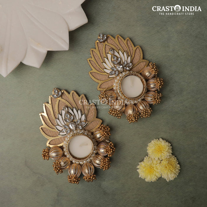 CRASTO INDIA HANDCRAFTED FESTIVE DIYA #92 (PAIR)