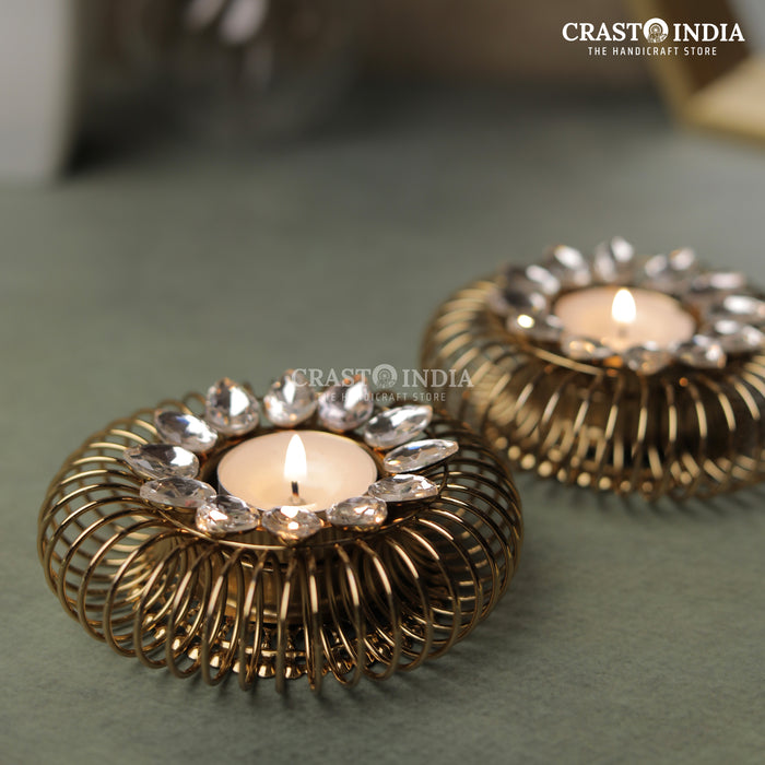 CRASTO INDIA HANDCRAFTED FESTIVE DIYA #98 (PAIR)