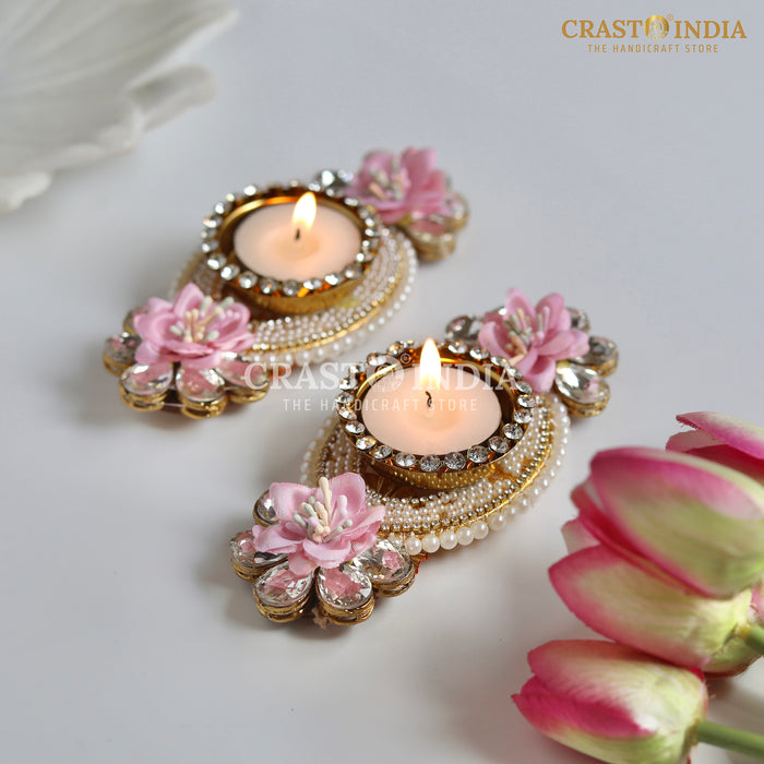 CRASTO INDIA HANDCRAFTED FESTIVE DIYA #111 (PAIR)