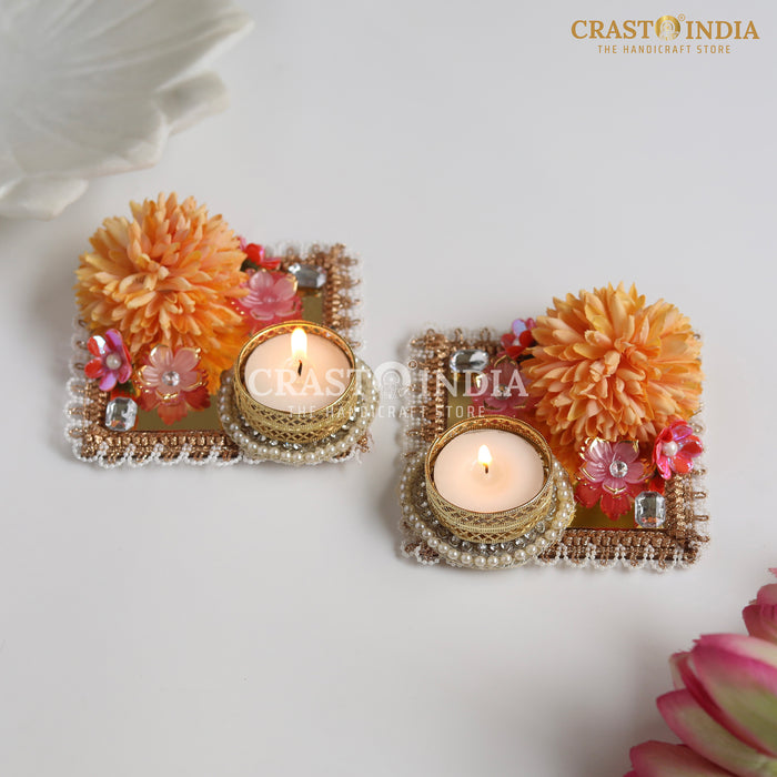 CRASTO INDIA HANDCRAFTED FESTIVE DIYA #120 (PAIR)