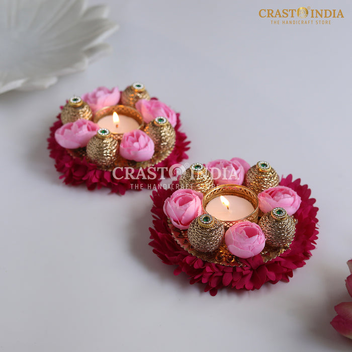 CRASTO INDIA HANDCRAFTED FESTIVE DIYA #116 (PAIR)