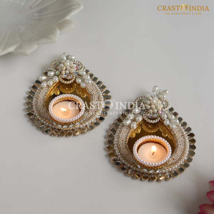 CRASTO INDIA HANDCRAFTED FESTIVE DIYA #112 (PAIR)