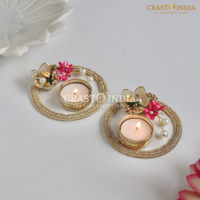 CRASTO INDIA HANDCRAFTED FESTIVE DIYA #114 (PAIR)