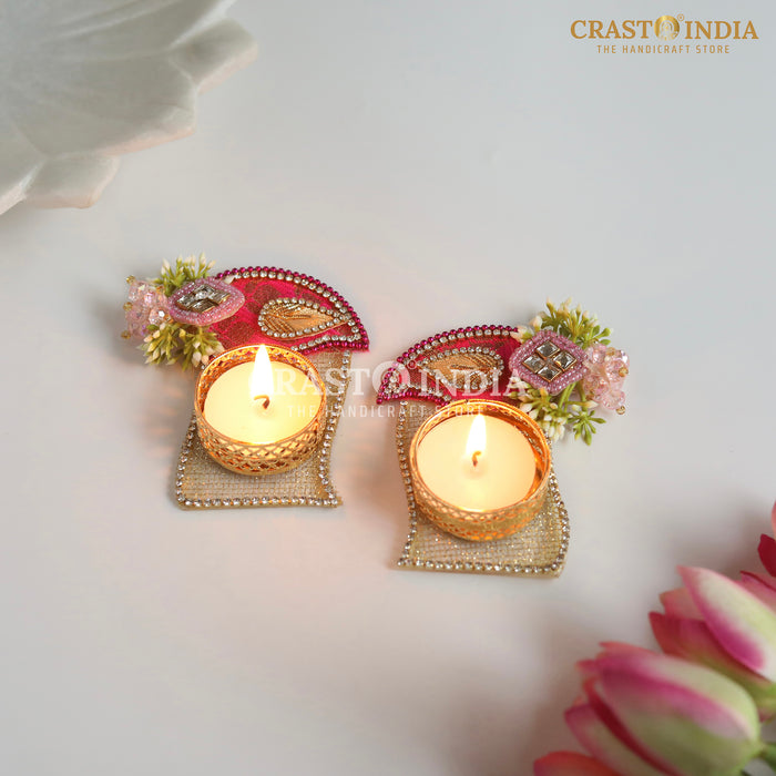 CRASTO INDIA HANDCRAFTED FESTIVE DIYA #118 (PAIR)