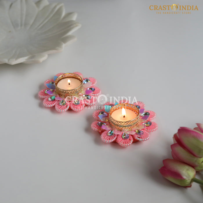 CRASTO INDIA HANDCRAFTED FESTIVE DIYA #126 (PAIR)