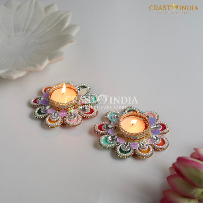 CRASTO INDIA HANDCRAFTED FESTIVE DIYA #125 (PAIR)