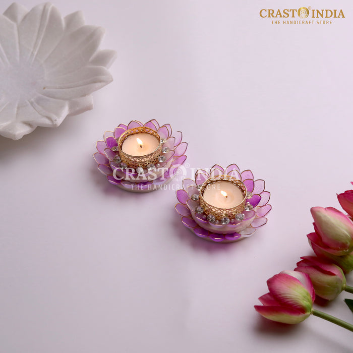 CRASTO INDIA HANDCRAFTED FESTIVE DIYA #127 (PAIR)