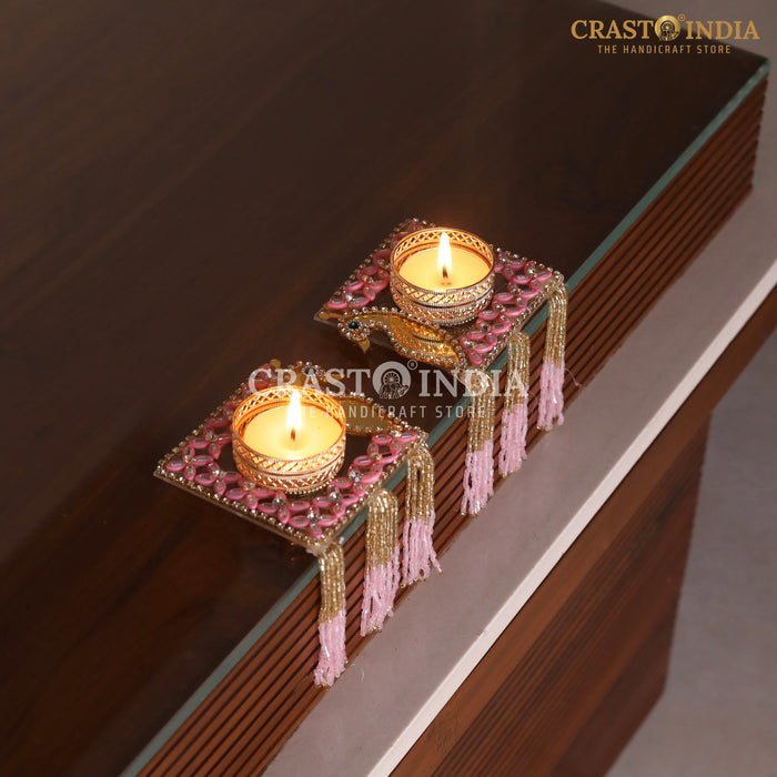 CRASTO INDIA HANDCRAFTED FESTIVE DIYA #113 (PAIR)