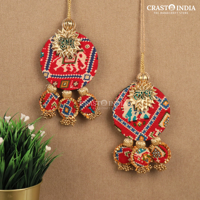 CRASTO INDIA HANDCRAFTED FESTIVE REVERSIBLE PATOLA SHUBH LABH #04