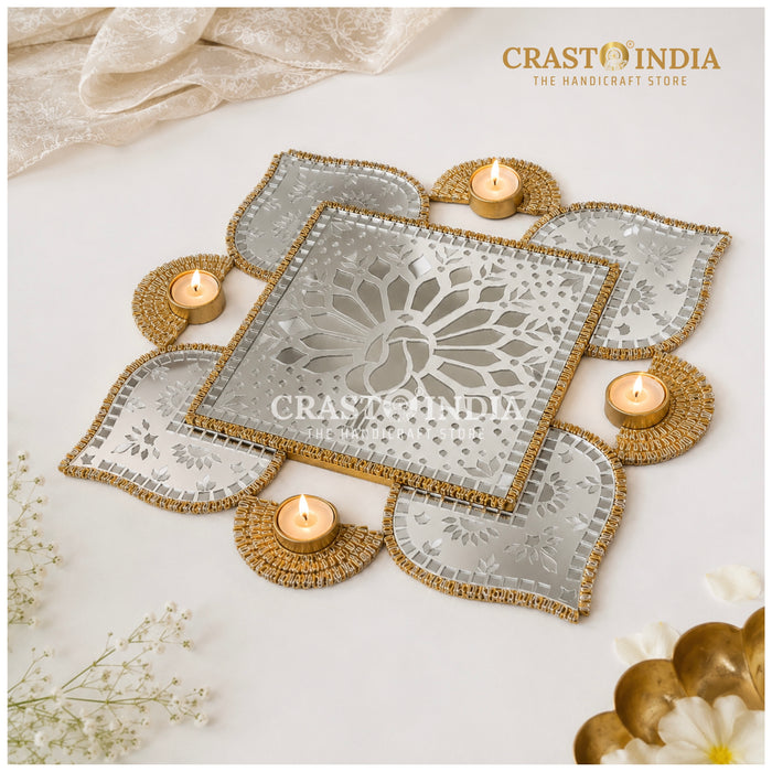 CRASTO INDIA HANDCRAFTED FESTIVE LIPPAN RANGOLI #133