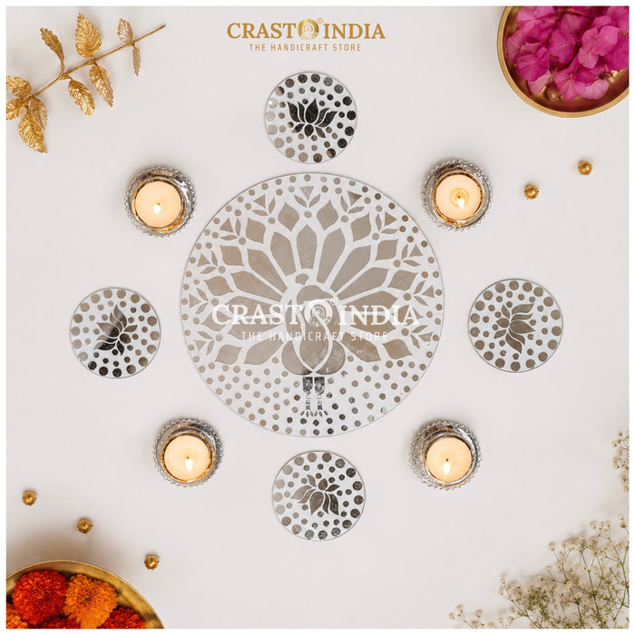 CRASTO INDIA HANDCRAFTED FESTIVE LIPPAN RANGOLI #134