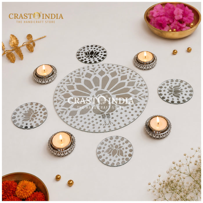 CRASTO INDIA HANDCRAFTED FESTIVE LIPPAN RANGOLI #134