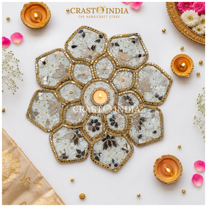 CRASTO INDIA HANDCRAFTED FESTIVE LIPPAN RANGOLI #135