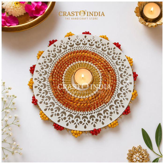 CRASTO INDIA HANDCRAFTED FESTIVE LIPPAN RANGOLI #139