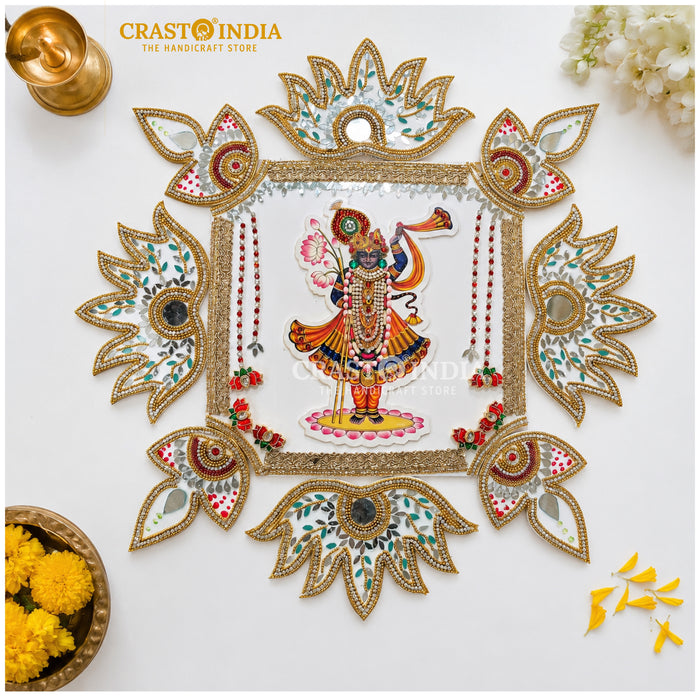 CRASTO INDIA HANDCRAFTED FESTIVE SHRI KRISHNA RANGOLI #143