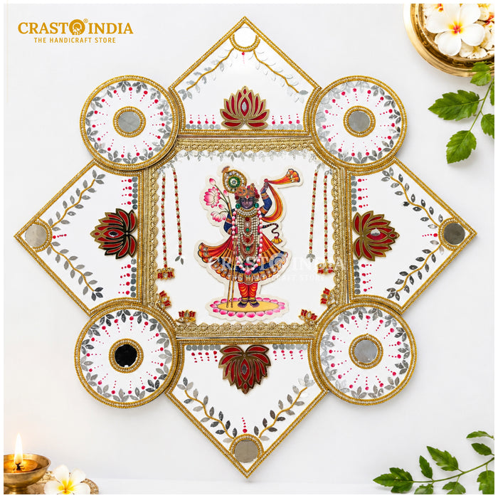 CRASTO INDIA HANDCRAFTED FESTIVE SHRI KRISHNA RANGOLI #144