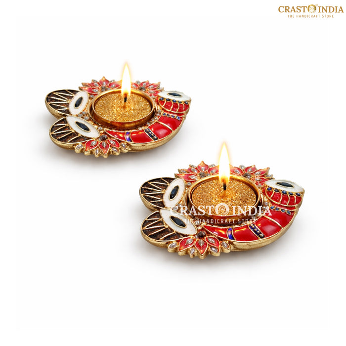 CRASTO INDIA HANDCRAFTED FESTIVE DIYA #151 (PAIR)