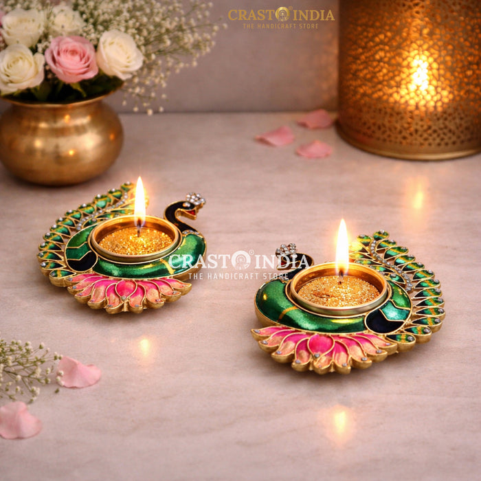 CRASTO INDIA HANDCRAFTED FESTIVE DIYA #152 (PAIR)