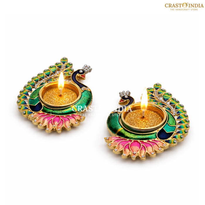 CRASTO INDIA HANDCRAFTED FESTIVE DIYA #152 (PAIR)
