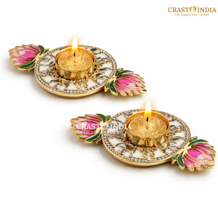 CRASTO INDIA HANDCRAFTED FESTIVE DIYA #155 (PAIR)