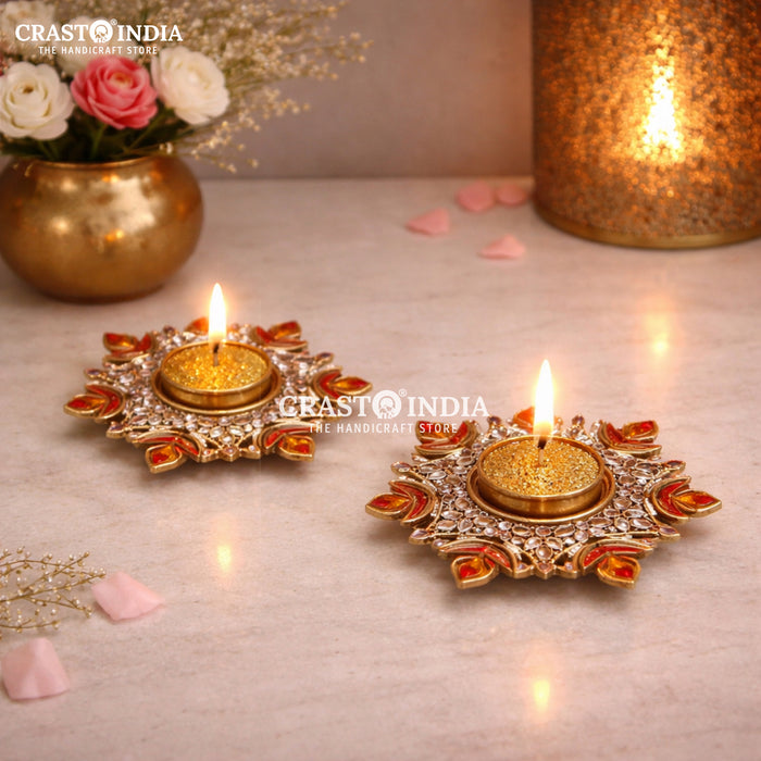 CRASTO INDIA HANDCRAFTED FESTIVE DIYA #156 (PAIR)