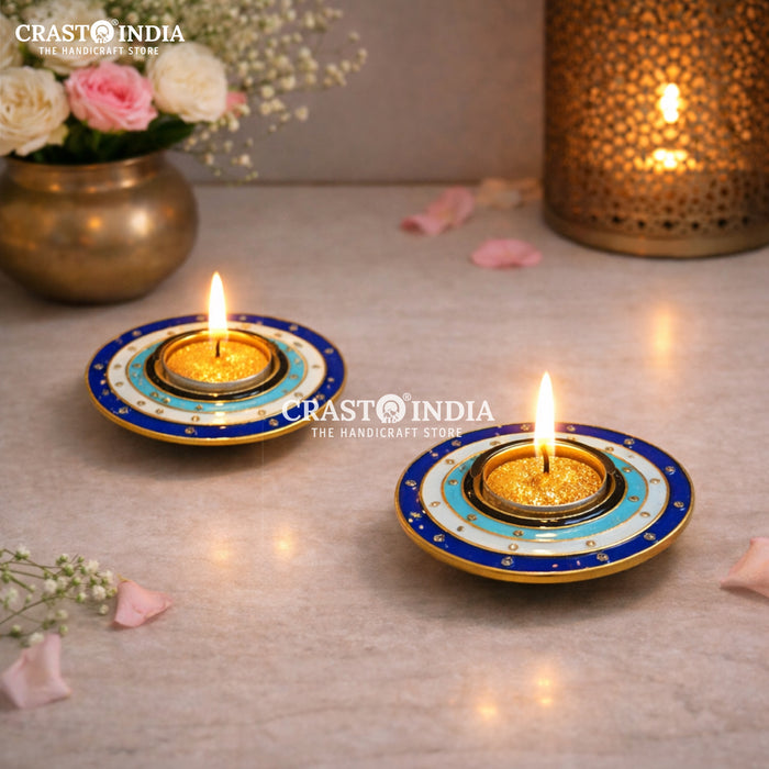 CRASTO INDIA HANDCRAFTED FESTIVE DIYA #157 (PAIR)
