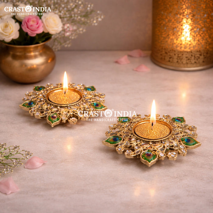 CRASTO INDIA HANDCRAFTED FESTIVE DIYA #158 (PAIR)