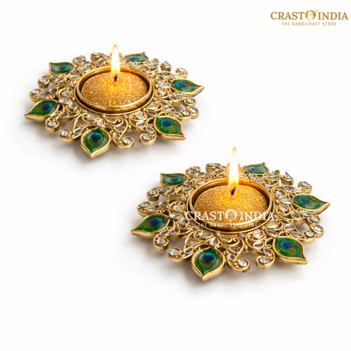 CRASTO INDIA HANDCRAFTED FESTIVE DIYA #158 (PAIR)
