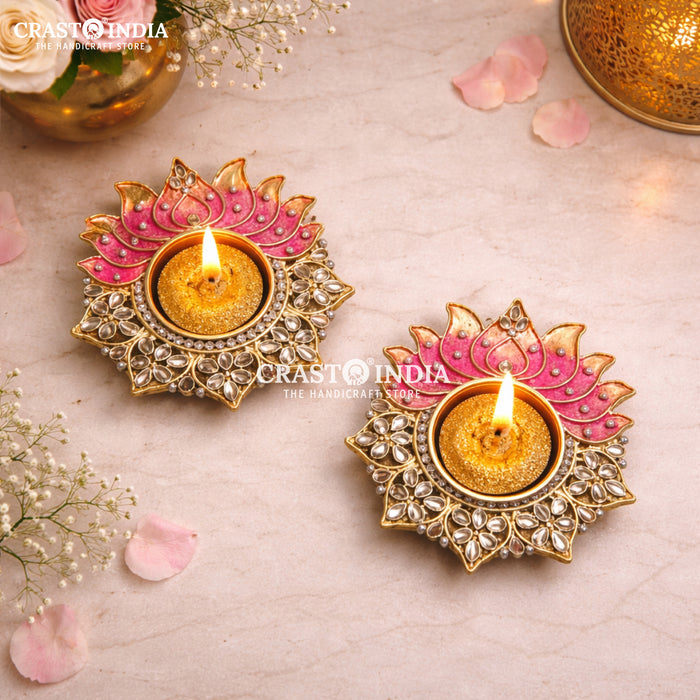 CRASTO INDIA HANDCRAFTED FESTIVE DIYA #159 (PAIR)