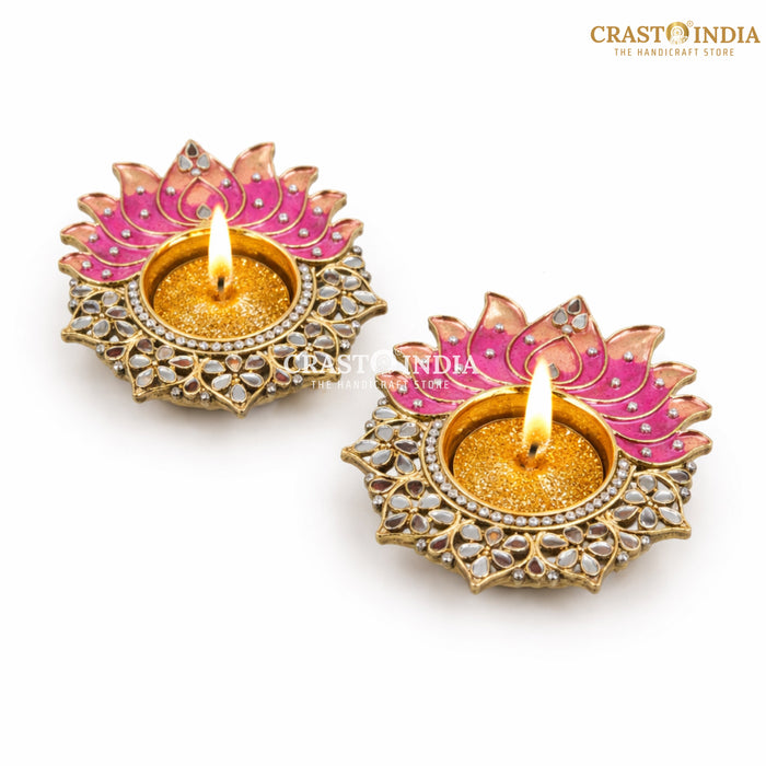 CRASTO INDIA HANDCRAFTED FESTIVE DIYA #159 (PAIR)