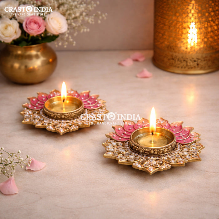 CRASTO INDIA HANDCRAFTED FESTIVE DIYA #162 (PAIR)