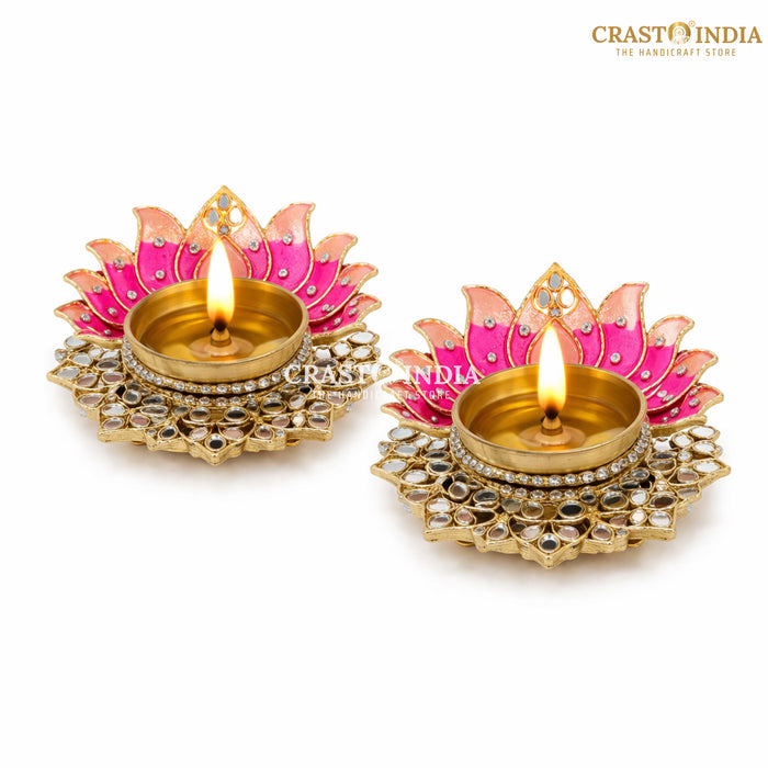 CRASTO INDIA HANDCRAFTED FESTIVE DIYA #162 (PAIR)