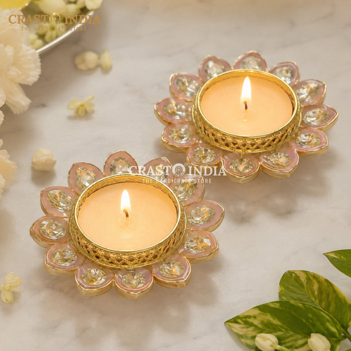 CRASTO INDIA HANDCRAFTED FESTIVE DIYA #178 (PAIR)