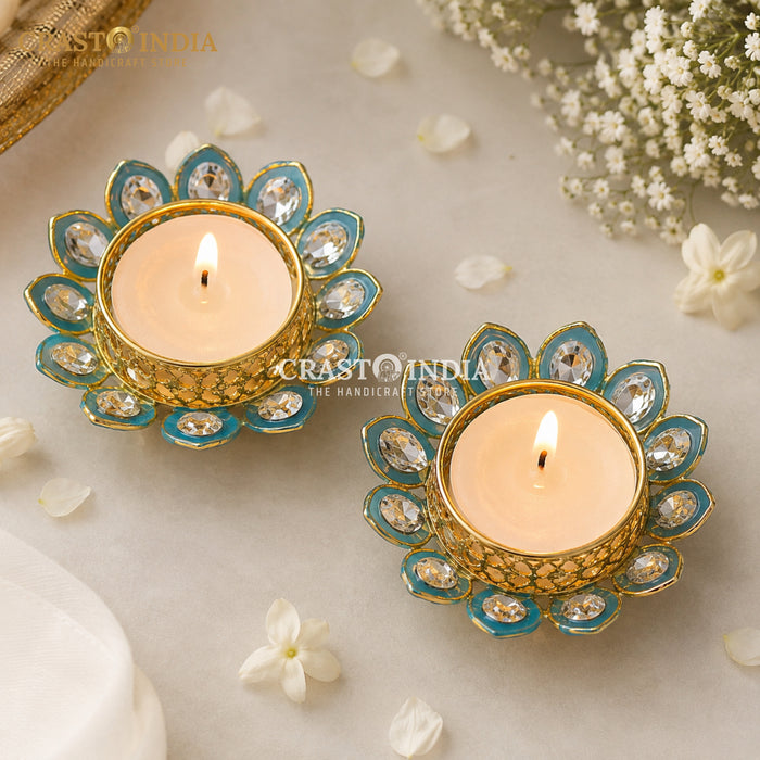 CRASTO INDIA HANDCRAFTED FESTIVE DIYA #178 (PAIR)