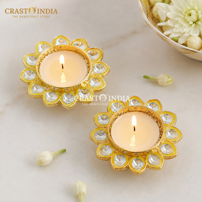 CRASTO INDIA HANDCRAFTED FESTIVE DIYA #178 (PAIR)
