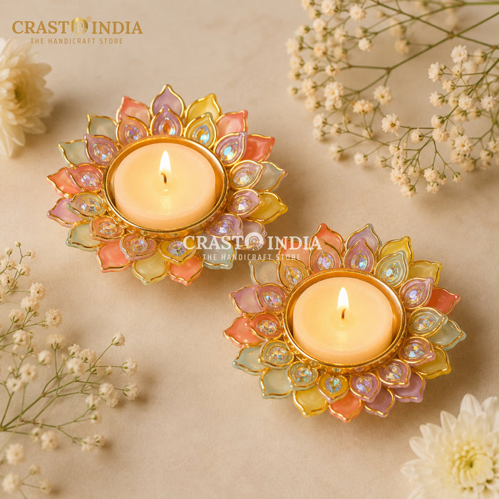 CRASTO INDIA HANDCRAFTED FESTIVE DIYA #180 (PAIR)