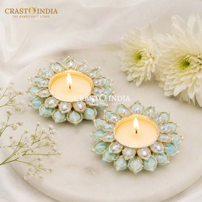 CRASTO INDIA HANDCRAFTED FESTIVE DIYA #180 (PAIR)