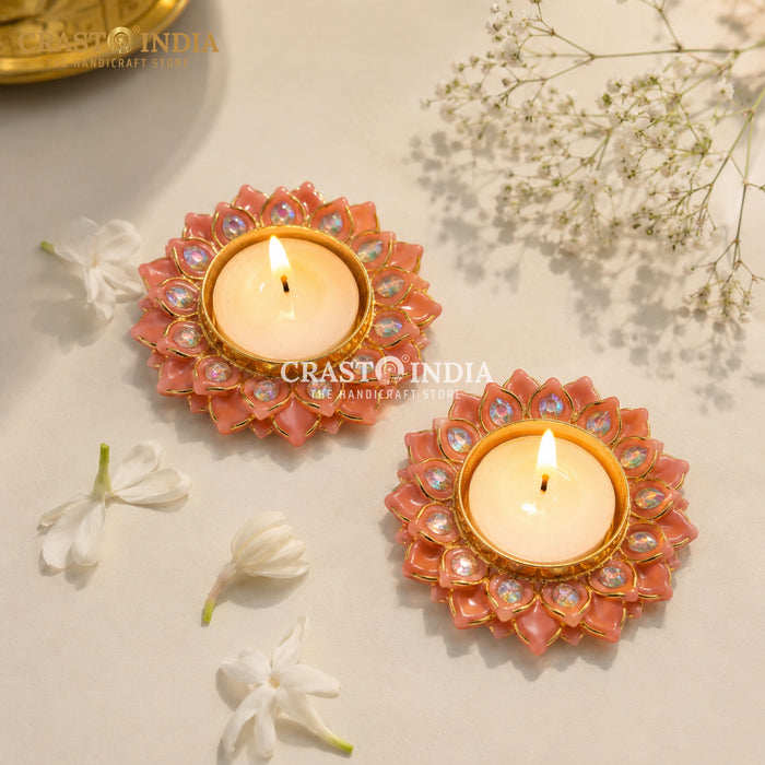 CRASTO INDIA HANDCRAFTED FESTIVE DIYA #180 (PAIR)