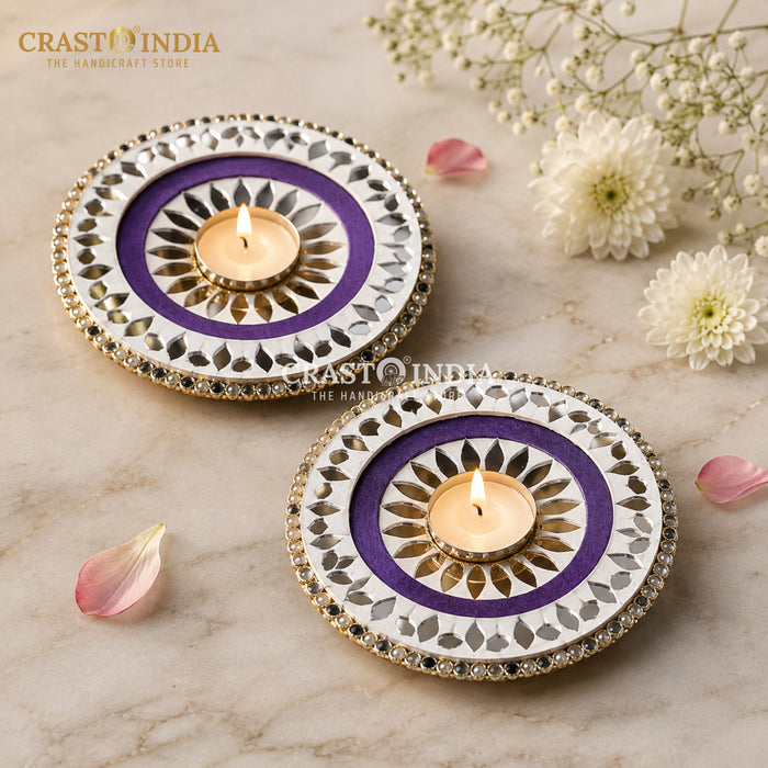 CRASTO INDIA HANDCRAFTED FESTIVE DIYA #181 (PAIR)