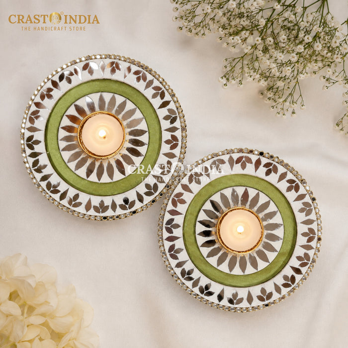 CRASTO INDIA HANDCRAFTED FESTIVE DIYA #181 (PAIR)